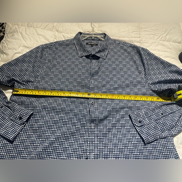 Karl Lagerfeld Navy and White Patterned Shirt Size XXL - Picture 5 of 8